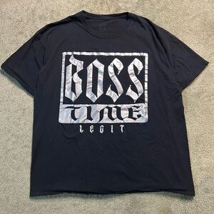WWE Sasha Banks Shirt Mens XL Boss Time Legit Authentic Black Double sided